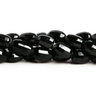 13x8mm Black Spinel Faceted Barrels 16 inch 38 beads - The Bead Traders