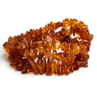 13x8mm Natural Baltic Amber Plain Nugget Beads 25 inch 155 pieces - The Bead Traders