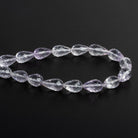 13x8mm Pink Amethyst Teardrops 8 inch 15 beads - The Bead Traders