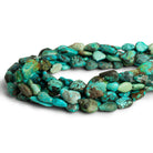 13x8mm Turquoise Pears 15 inch 31 beads - The Bead Traders