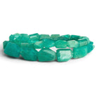 13x9mm Amazonite Faceted Nuggets 15 inch 31 beads - The Bead Traders