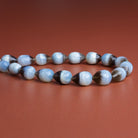 13x9mm Banded Denim Opal Faceted Teardrops 8 inch 17 beads - The Bead Traders