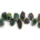 13x9mm Corundum Top - Drilled Slices 7.5 inch 31 beads - The Bead Traders