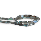 13x9mm Mystic Labradorite Faceted Nuggets 16 inch 30 beads - The Bead Traders