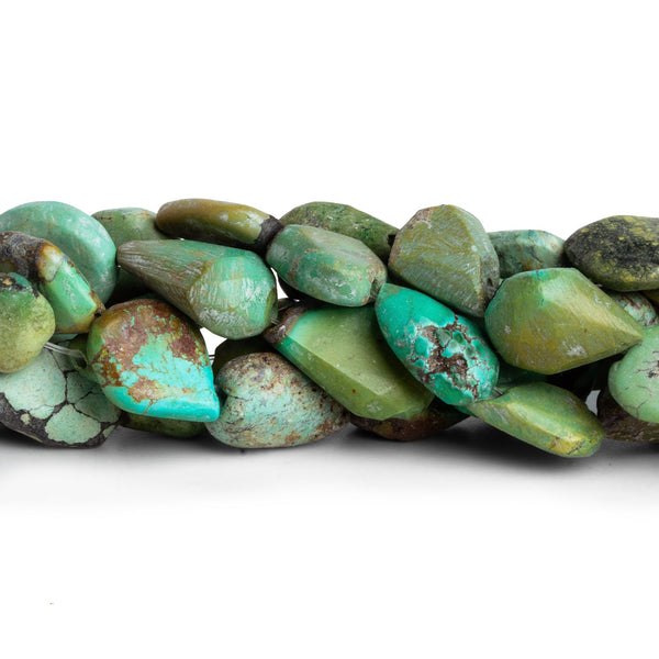 13x9mm Turquoise Pears 14 inch 26 beads