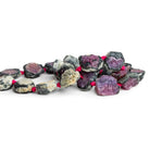 14-21mm Mystic Ruby Natural Crystals 16 inch 20 beads - The Bead Traders