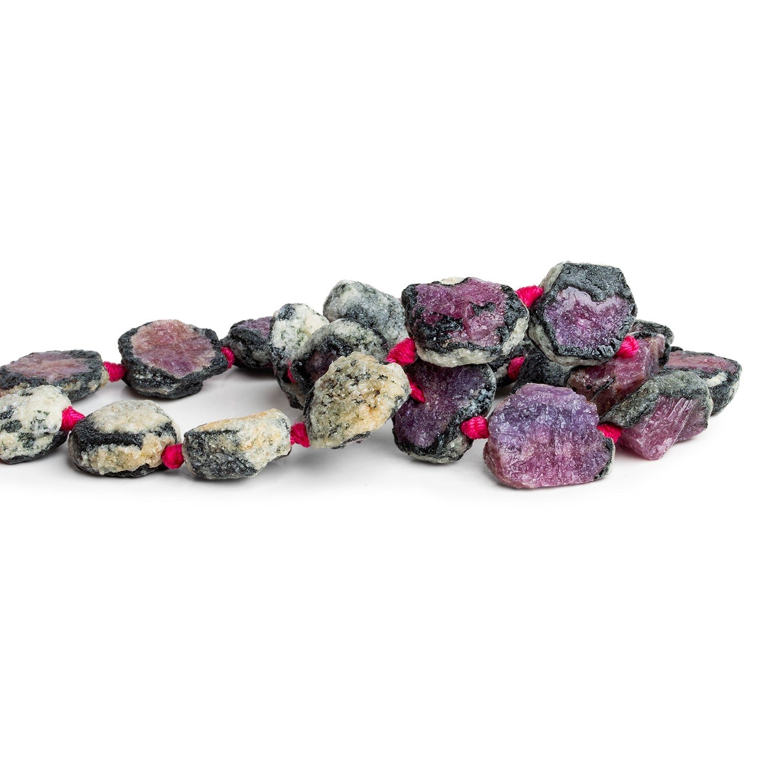 14-21mm Mystic Ruby Natural Crystals 16 inch 20 beads - The Bead Traders