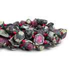 14-21mm Mystic Ruby Natural Crystals 16 inch 20 beads - The Bead Traders