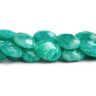 14x10mm Amazonite Faceted Ovals 16 inch 28 beads - The Bead Traders