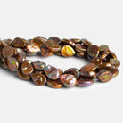 14x10mm Copperish Peacock Straight Drilled Pear Pearls 26 beads - The Bead Traders