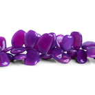 14x10mm Purple Chalcedony Plain Nuggets 8 inch 33 beads - The Bead Traders