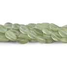 14x11mm Matte Prasiolite Plain Ovals 7.5 inch 13 beads - The Bead Traders