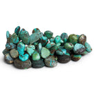 14x12mm Turquoise Pears 14 inch 65 beads - The Bead Traders
