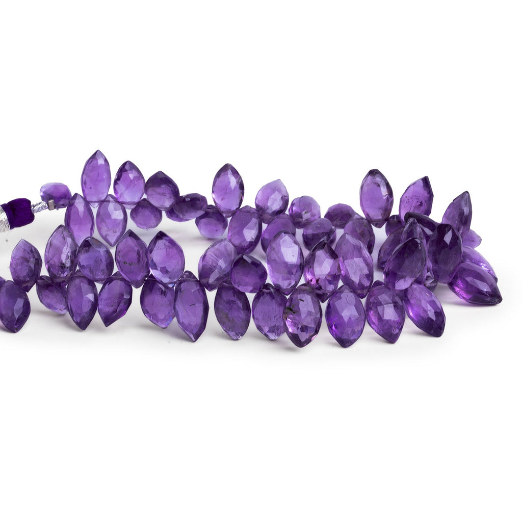 14x7mm Amethyst Marquises 8 inch 55 beads - The Bead Traders