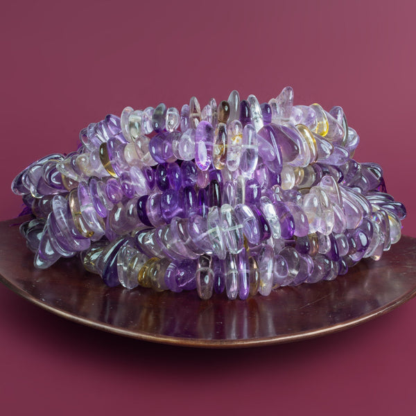 14x8mm Ametrine Long Chips 7 inch 48 beads