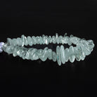 14x8mm Milky Aquamarine Long Chips 7.5 inch 48 beads - The Bead Traders