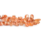 14x9mm Ferrous Quartz Faceted Pears 8 inch 50 beads - The Bead Traders