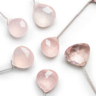 15 - 17mm Rose Quartz Heart Focal 1 Bead - The Bead Traders