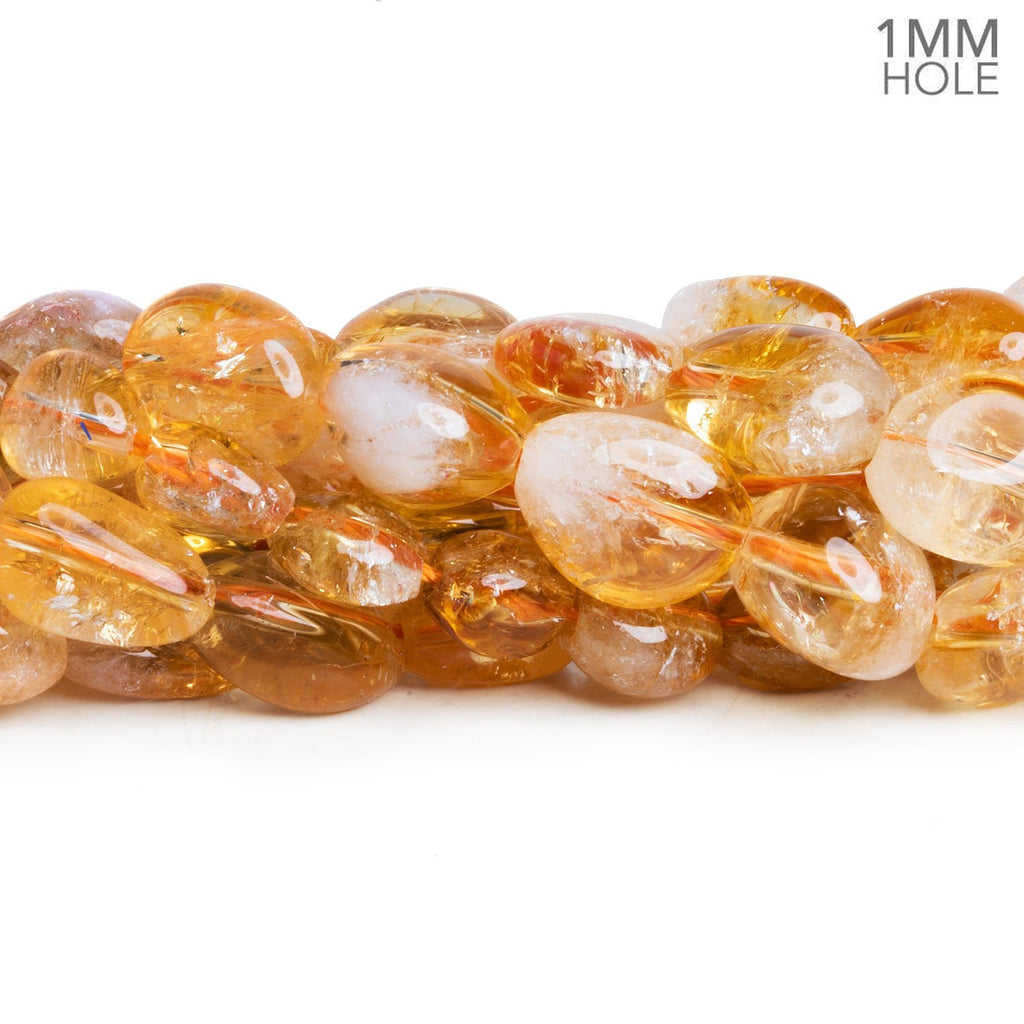15x10mm Bi - Color Citrine Plain Nuggets 15 inch 27 beads - The Bead Traders