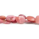 15x11mm Pink Peruvian Opal Flat Nuggets 16 inch 27 beads AA Grade - The Bead Traders