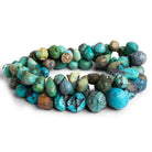 15x11mm Turquoise Teardrops 14 inch 75 beads - The Bead Traders