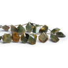 15x12mm Cat's Eye Quartz Fancy Shapes 8 inch 15 beads - The Bead Traders