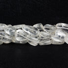 15x13mm Crystal Quartz Handcut Nuggets 12 inch 20 beads - The Bead Traders
