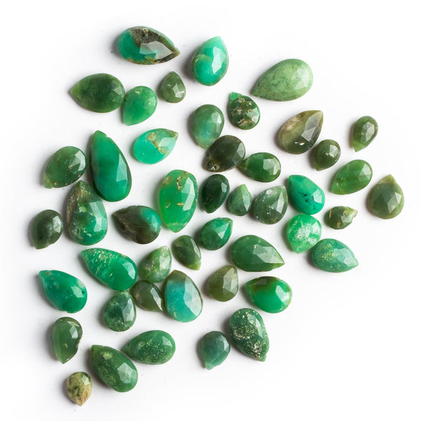 15x9mm Chrysoprase Faceted Pears