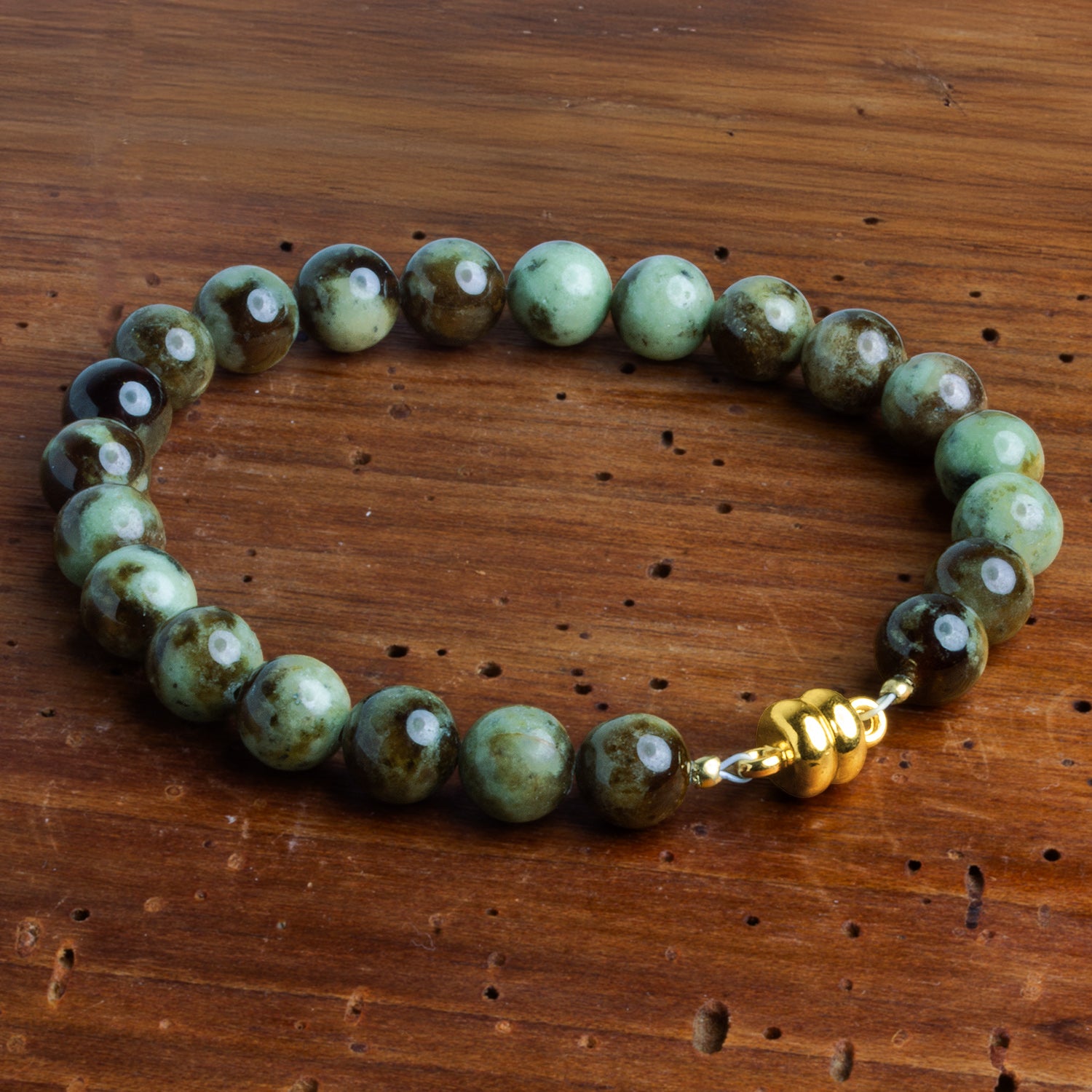 7mm Gold plated Magnetic Clasp Set of 5 pieces - TheBeadTraders.com