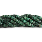 7.5-8mm Brazilian Emerald faceted Heishi 8 inch 80 beads - The Bead Traders