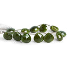 16mm Idocrase Faceted Rounds 9 inch 12 beads - The Bead Traders