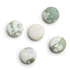 16mm Matte Harmony Jasper Coins Set of 5 bead focals - The Bead Traders