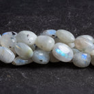 16x10mm Rainbow Moonstone Plain Nuggets 12 inch 25 beads - The Bead Traders