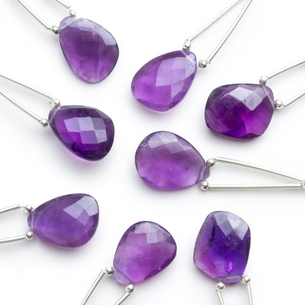 16x12mm Amethyst Nugget Focal 1 Bead
