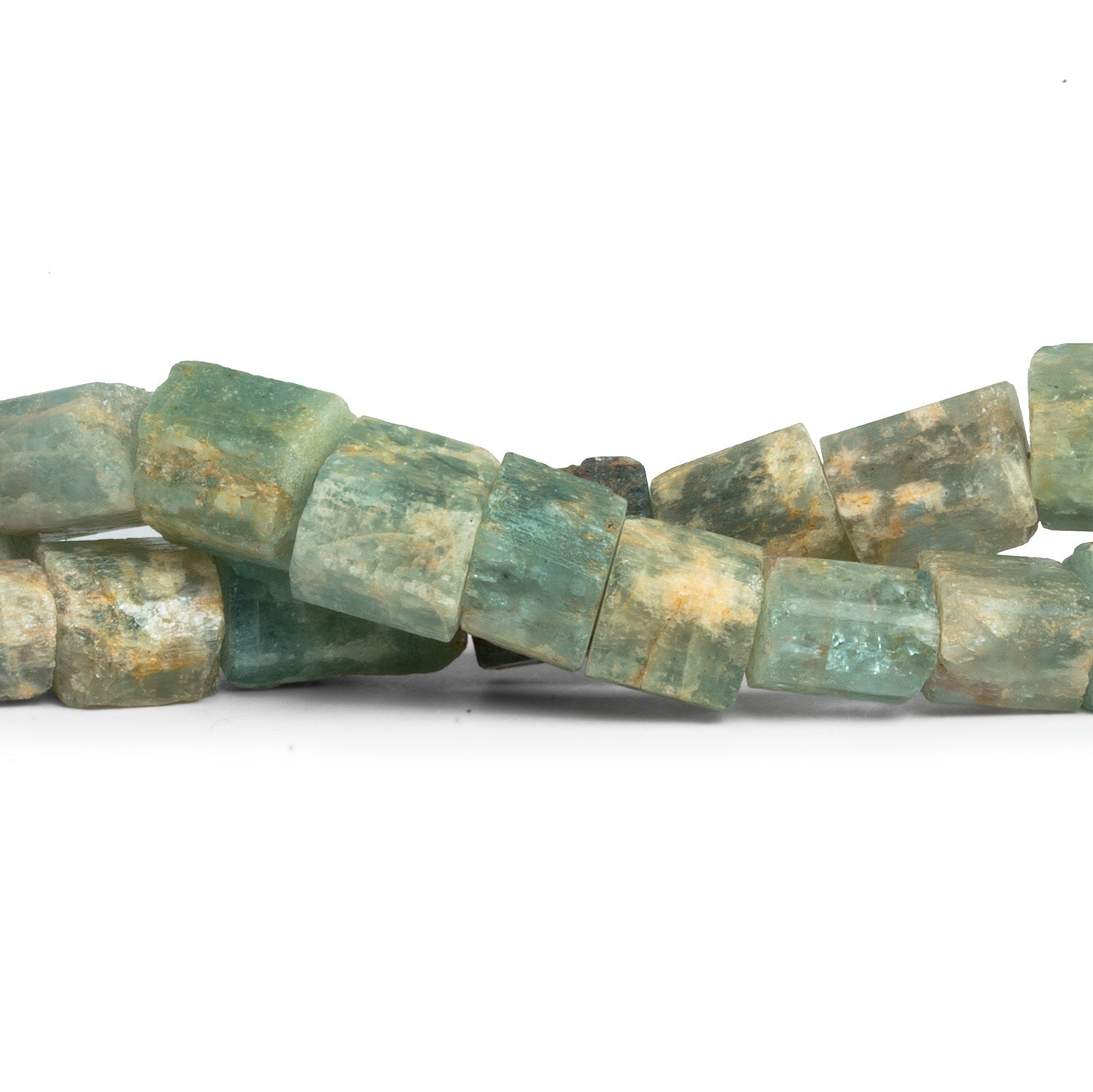 16x12mm Aquamarine Natural Crystals 7.5 inch 12 beads - The Bead Traders