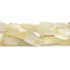 16x12mm Yellow Chalcedony Faceted Rectangles 15 inch 23 beads - The Bead Traders