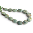 16x13mm Matte Sapphire Ovals 8 inch 13 beads - The Bead Traders