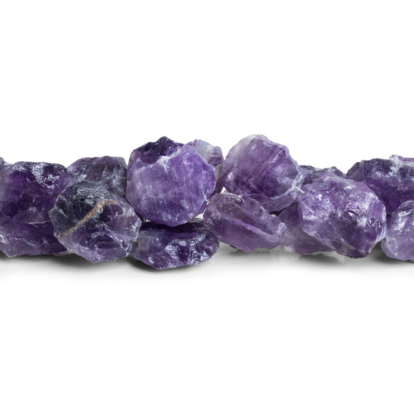16x14mm Amethyst Hammer Faceted Oval 8 inch 13 beads