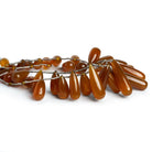 16x7mm Yellow Chalcedony Teardrops 8 inch 17 beads - The Bead Traders