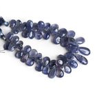16x9mm Iolite Plain Pears 8 inch 45 beads - The Bead Traders