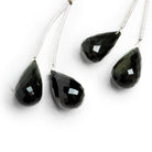 17x10mm Rainbow Obsidian Faceted Teardrop Focals 2 Beads - The Bead Traders