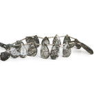17x10mm Tourmalinated Quartz Faceted Pears 17 beads - The Bead Traders