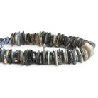 17x11mm Grey Moonstone Long Chips 7.5 inch 70 beads - The Bead Traders