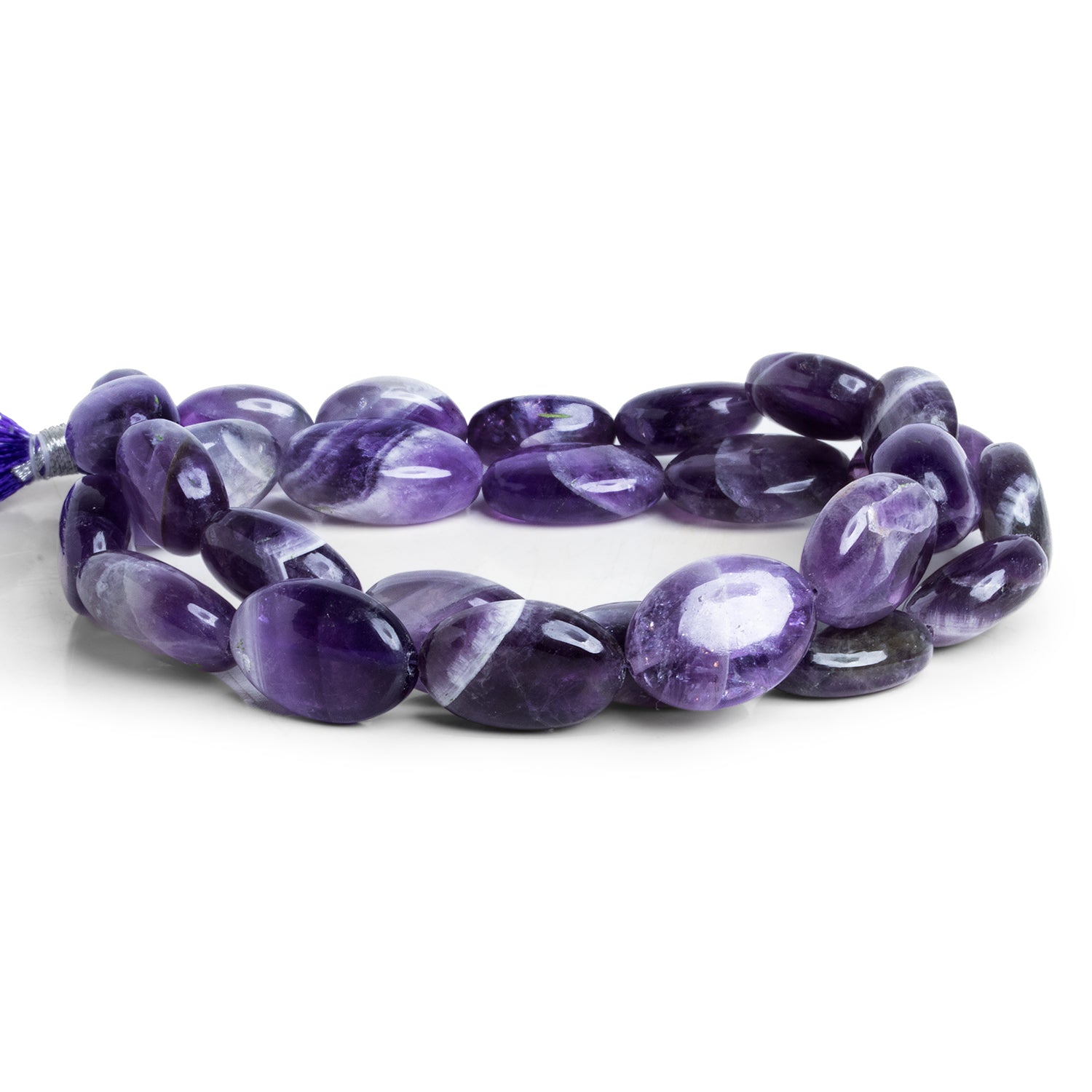 17x12mm Cape Amethyst Ovals 16 inch 26 beads - The Bead Traders