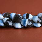 17x12mm Denim Opal Faceted Ovals 15 inch 25 beads - The Bead Traders