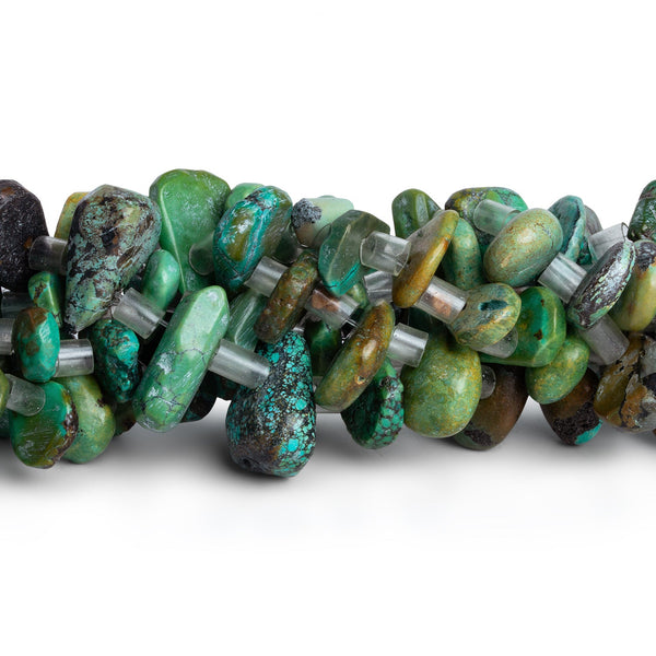 17x12mm Turquoise Chips 16 inch 43 beads