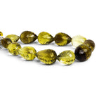 17x13mm Bicolor Quartz Faceted Teardrops 8 inch 12 beads - The Bead Traders