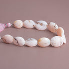 17x14mm Pink Peruvian Opal Faceted Nuggets 7.5 inch 11 beads - The Bead Traders