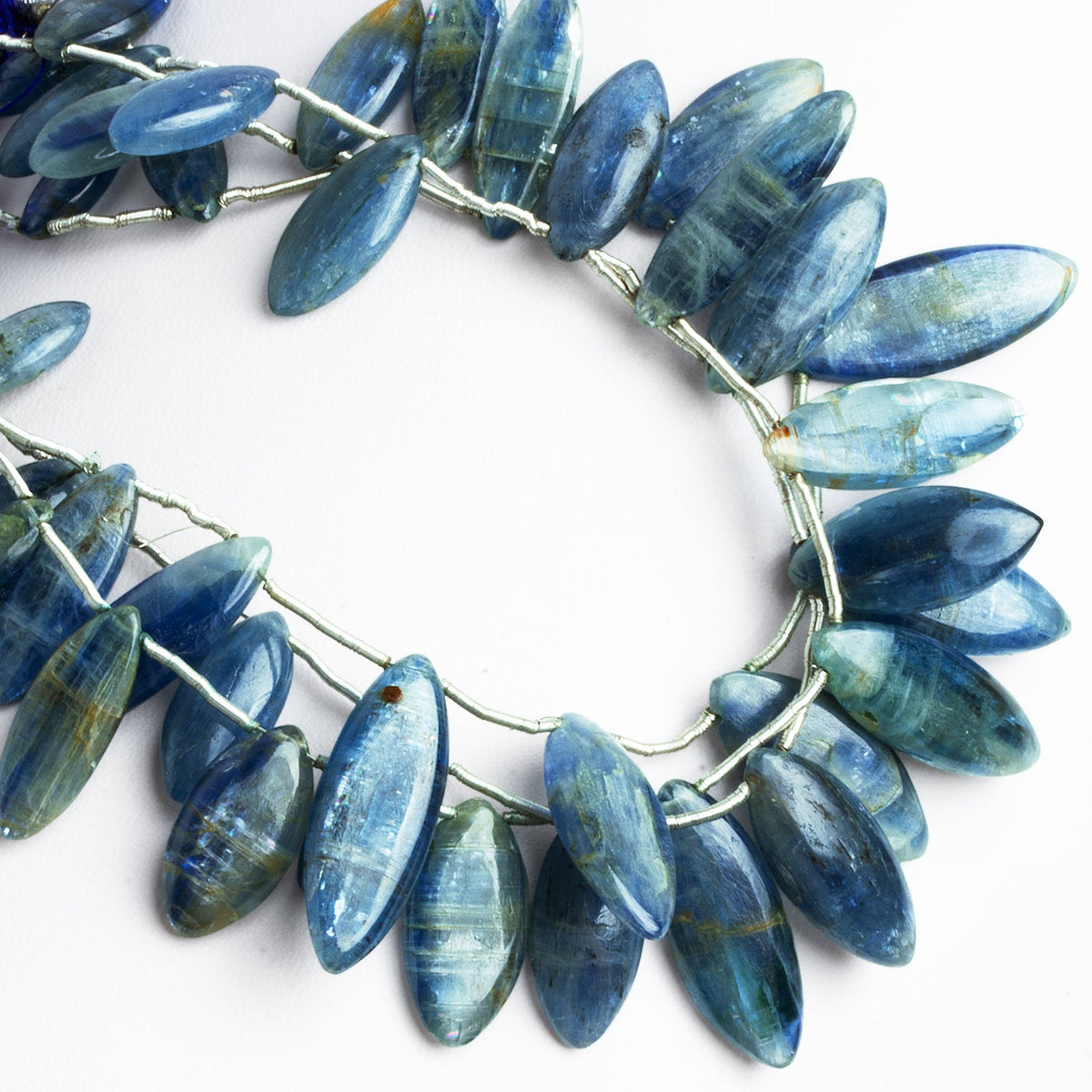 17x8mm Kyanite Plain Marquises 7 inch 13 beads - The Bead Traders