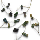 17x9mm Cat's Eye Tourmaline Natural Crystals 3 Beads - The Bead Traders